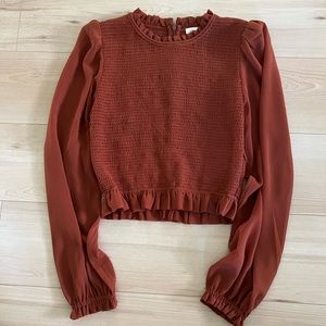 Aritzia, tempest blouse, size XS